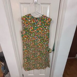 Vintage 60s 70s colourful print dress *accepting offers